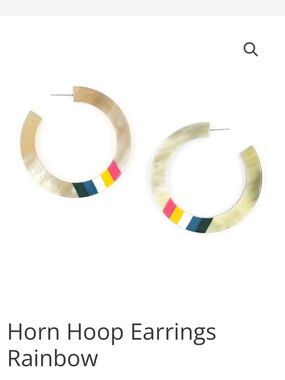 Sunshine Tienda Horn Hoop Earrings
